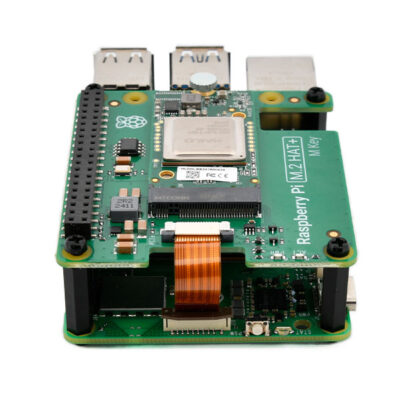 Raspberry Pi AI Kit bevestigd op een Raspberry Pi 5