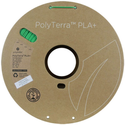 Zijkant Polymaker Filament - PolyTerra PLA+ Green - 1,75mm - 1KG