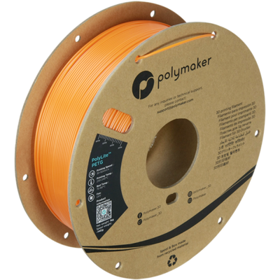 Zijkant Polymaker Filament - PolyLite PETG Orange - 1,75mm - 1KG