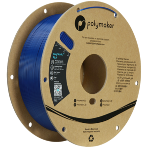 Polymaker Filament – PolySonic PLA Blue – 1,75mm – 1KG zijkant