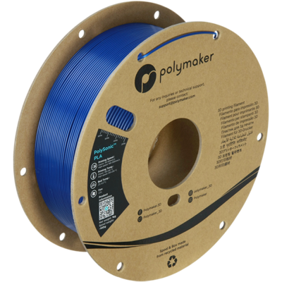 Zijkant Polymaker Filament – PolySonic PLA Blue – 1,75mm – 1KG